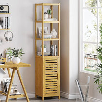 tall bamboo bathroom cabinet